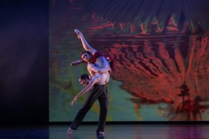 Edison Manuel partnering Sophie Kerr. Photography David Kelly. 